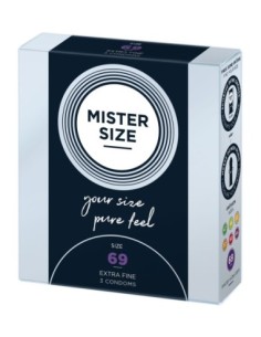 Profilattici lubrificati MISTER SIZE 69mm Condoms 3pcs